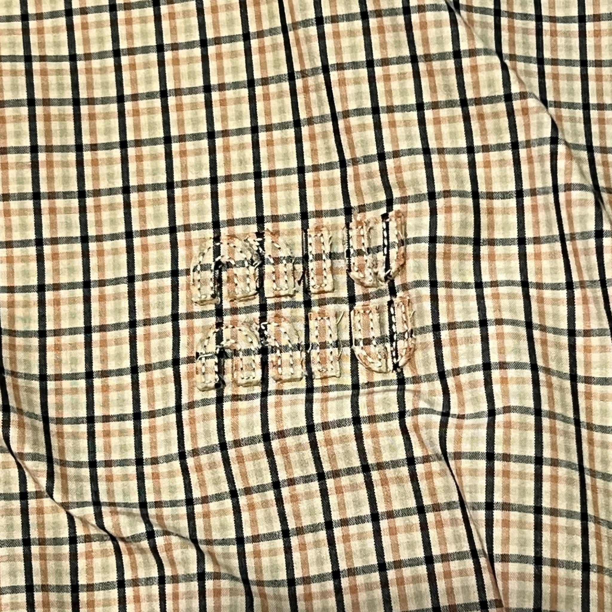 MIU MIU 2025ss Cord Checked Canvas Blouson Jacket