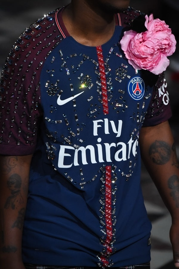 KOCHE 2018SS LOOK32 PSG Paris Saint Germain crystal bijoux Uniform
