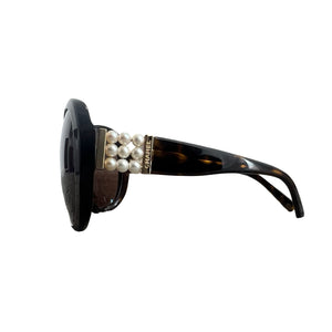CHANEL サングラス パール装飾 CHANEL Pearl Decoration Sunglasses Brown Havana – SEVENSTARCLOTHING