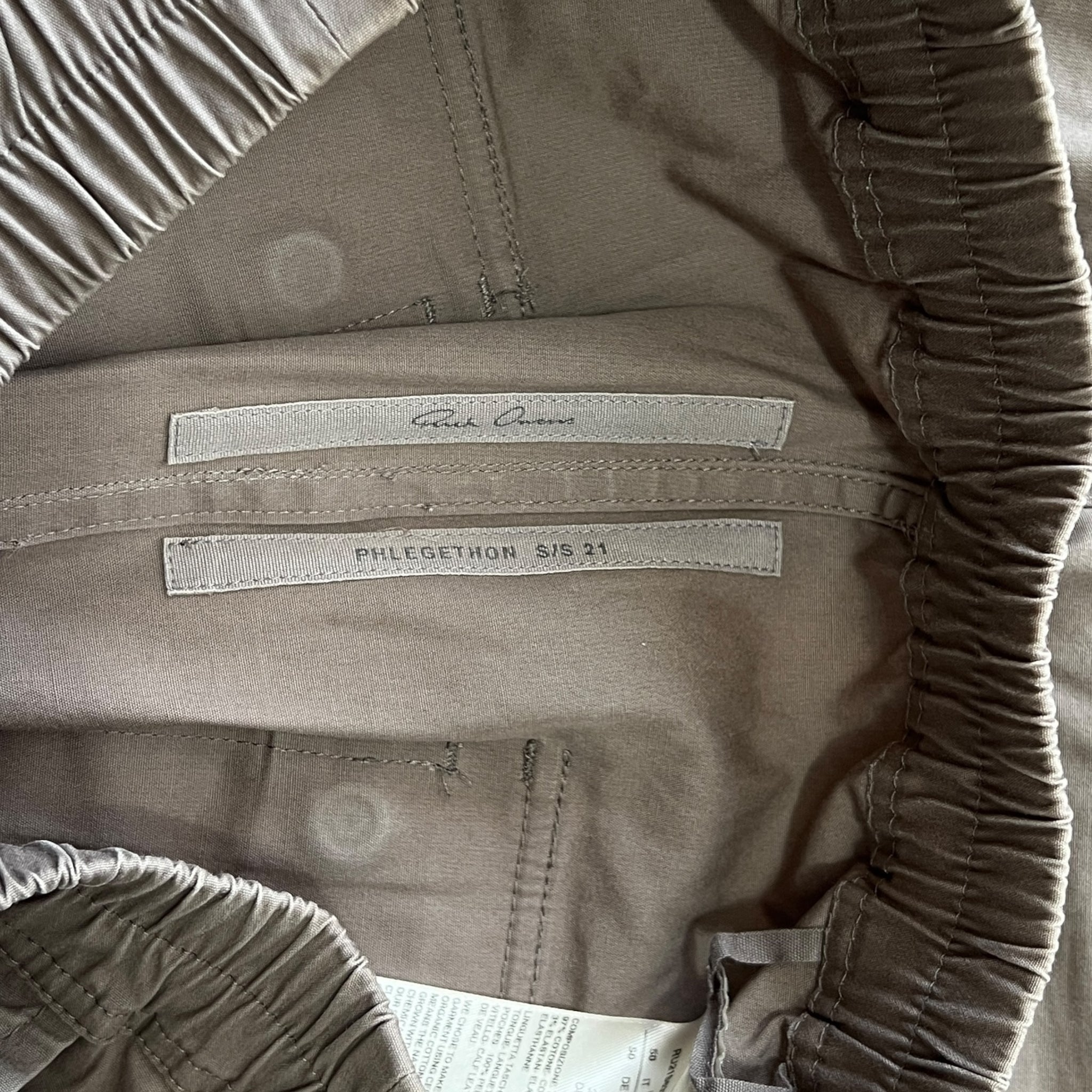 RICK OWENS 2021SS Bauhaus Cargo Pants