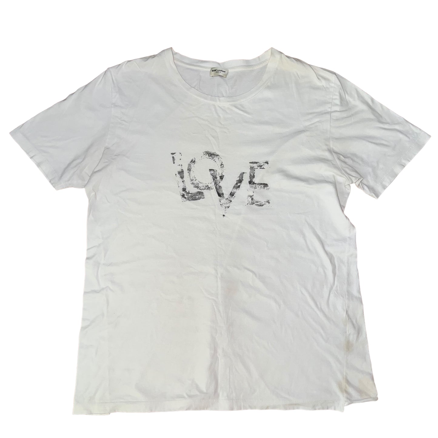 SAINT LAURENT PARIS 2019SS LOVE PRINT TEE