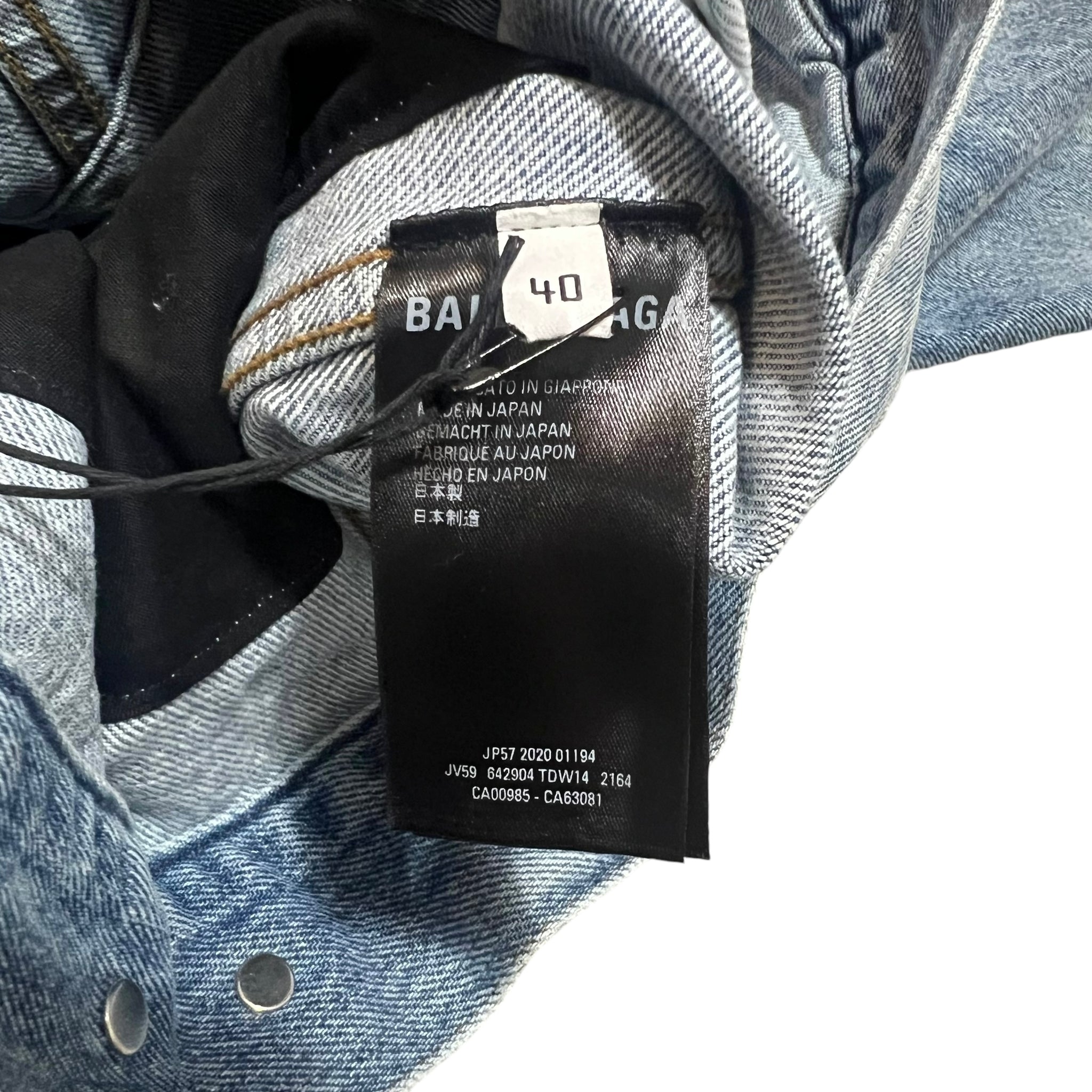 BALENCIAGA 2021SS DISTRESSED THRASH DENIM JACKET