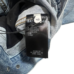 BALENCIAGA 2021SS DISTRESSED THRASH DENIM JACKET