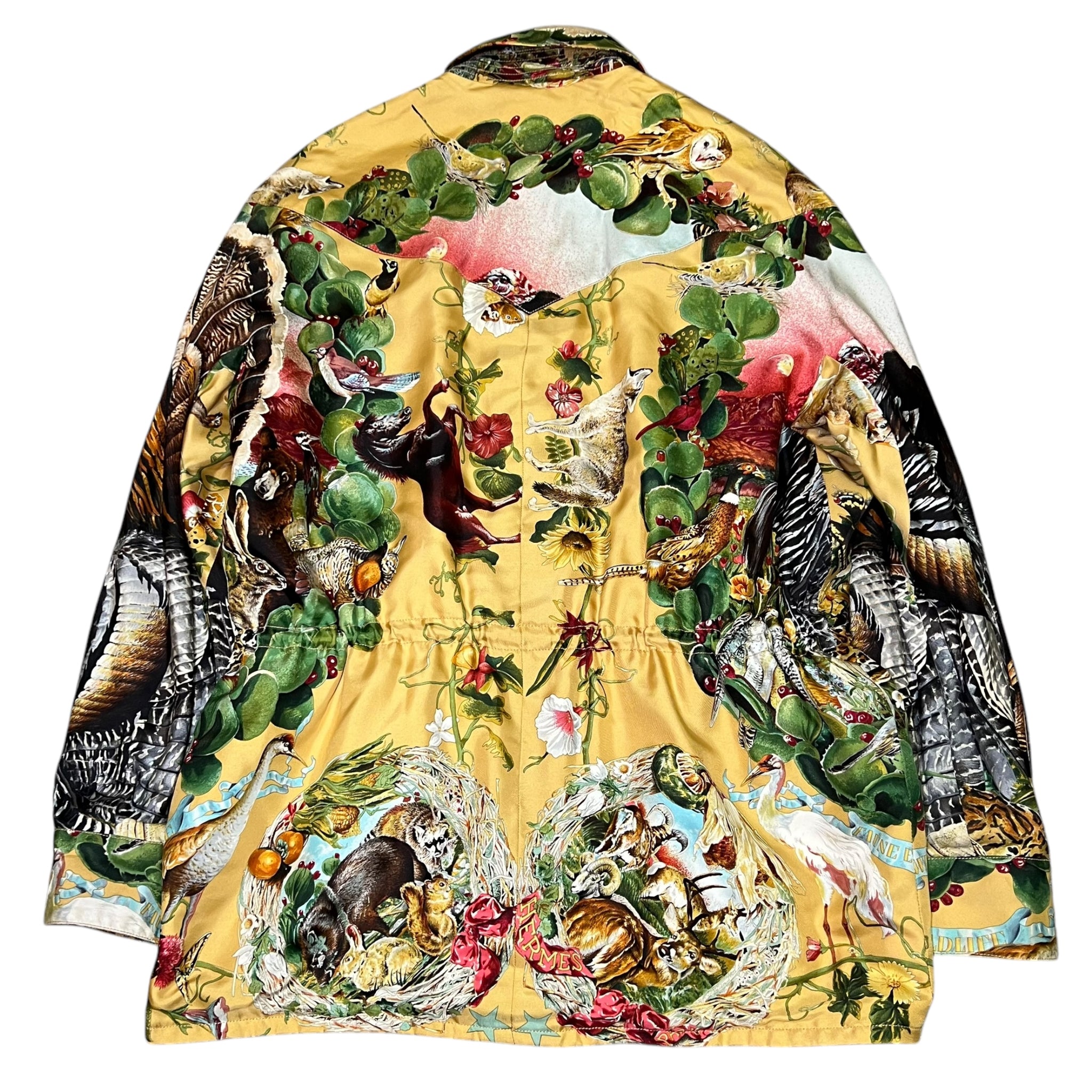 Hermes 1992 Hermes Rare historical silk r Reversible - Art by kermit Oliver