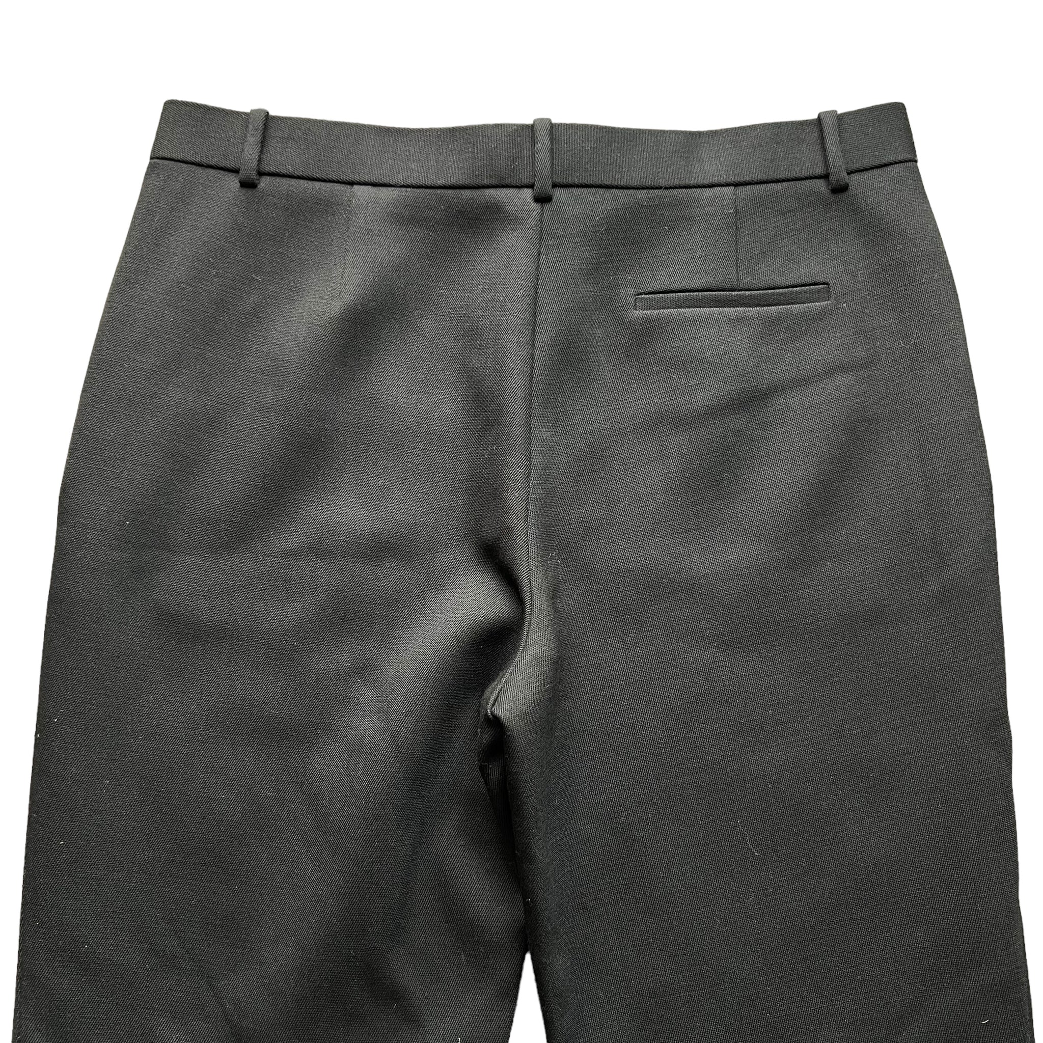THE ROW black heavy wool trousers