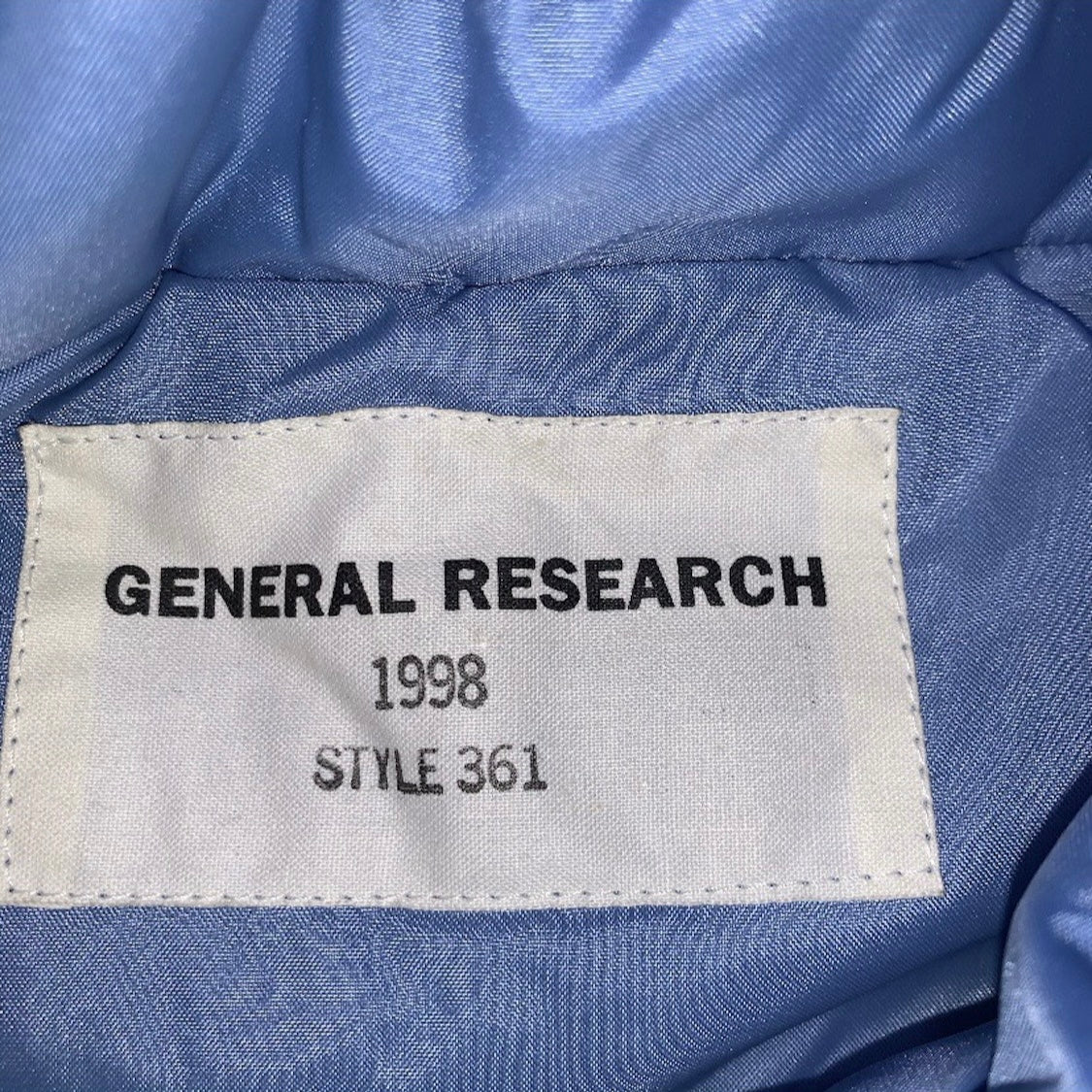 GENERAL RESEARCH 1998 PARASITE 175 POCKETS DOWN JACKET