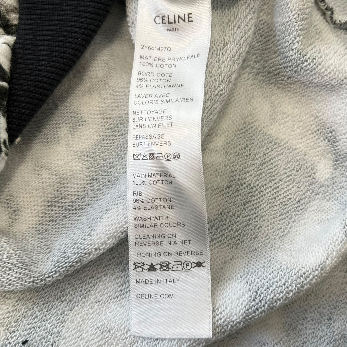 CELINE 2022SS HEDI SLIMANE AMY DORIAN Artist Print Hoodie