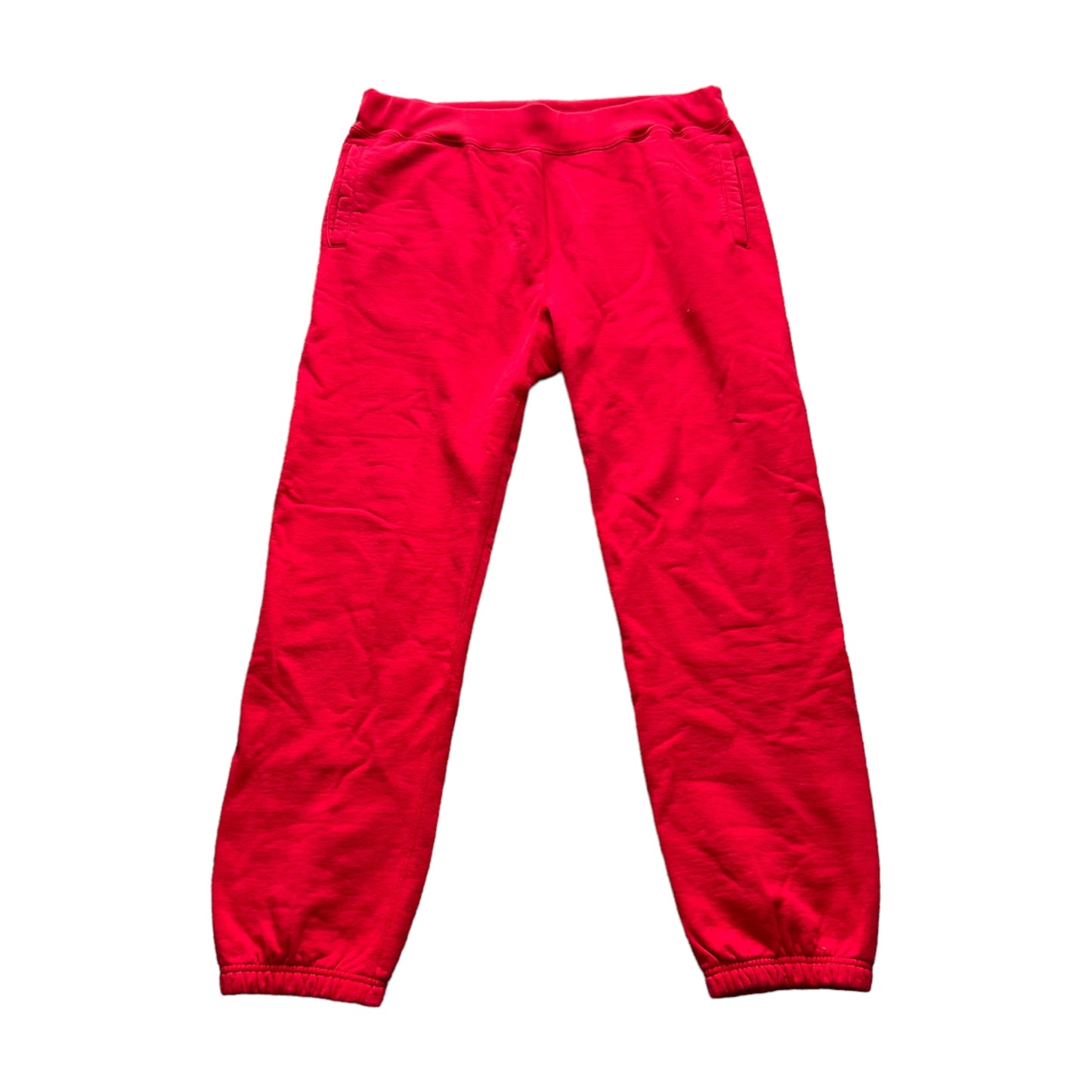 SUPREME back logo sweat pants red