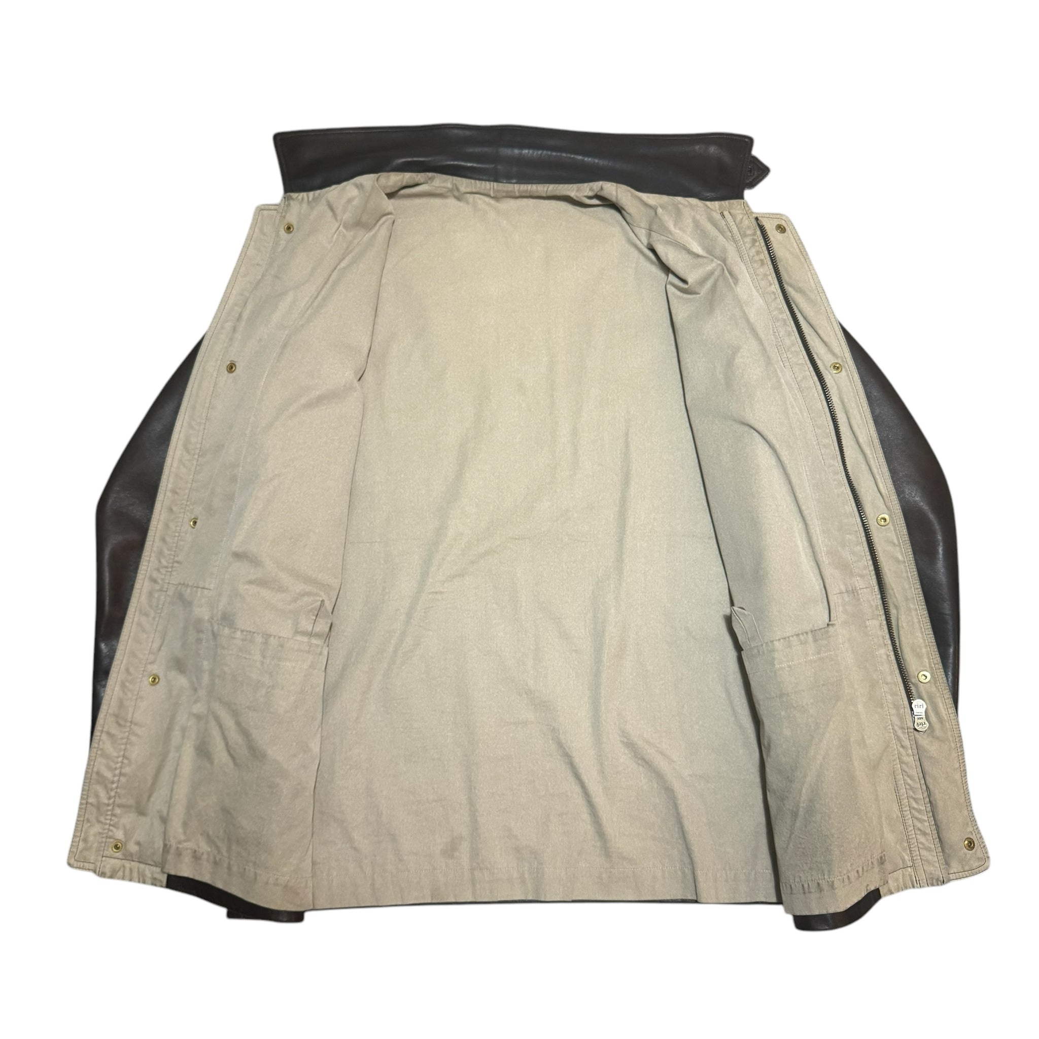 A.PRESSE Leather Hunting Coat