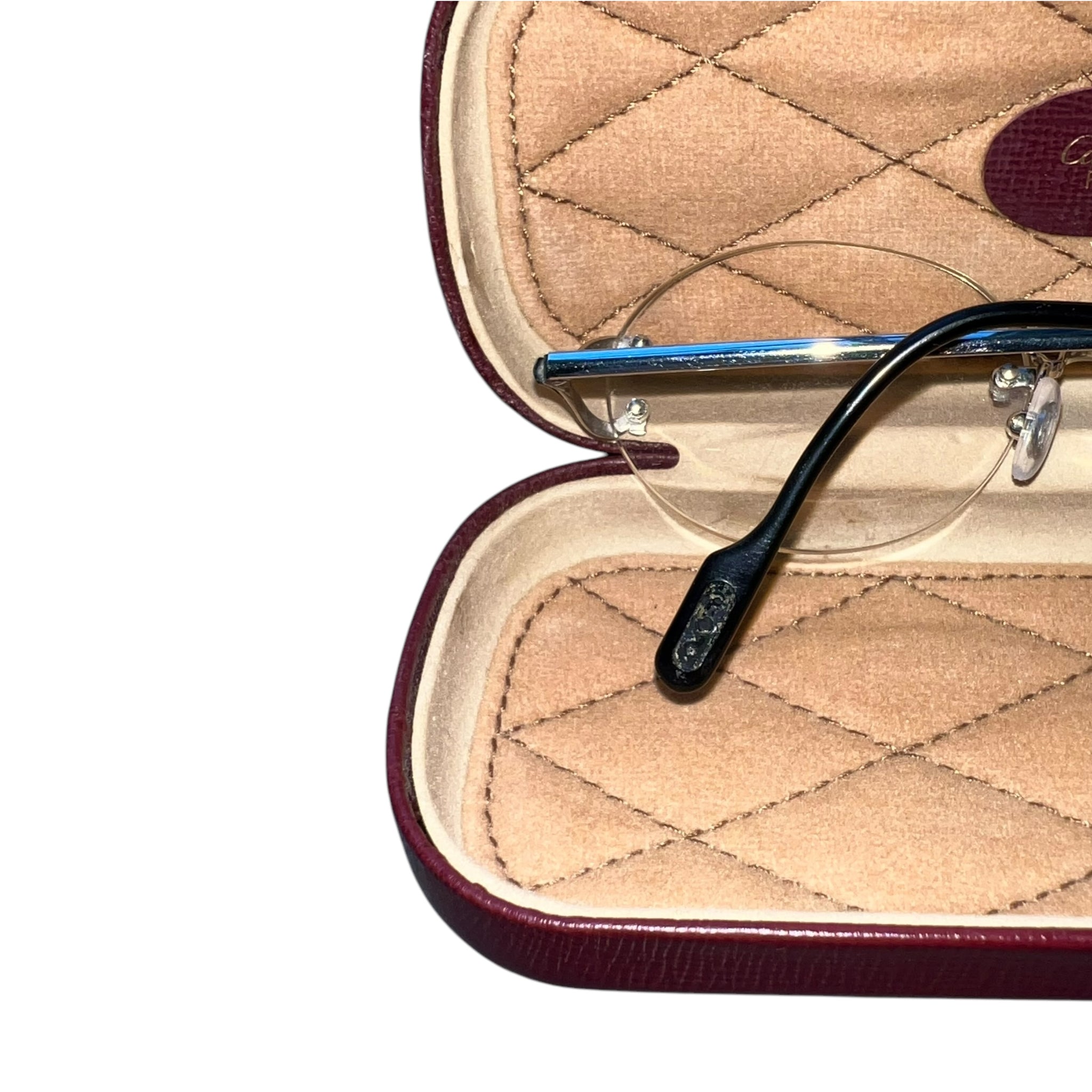 CARTIER oval sliver temples glasses