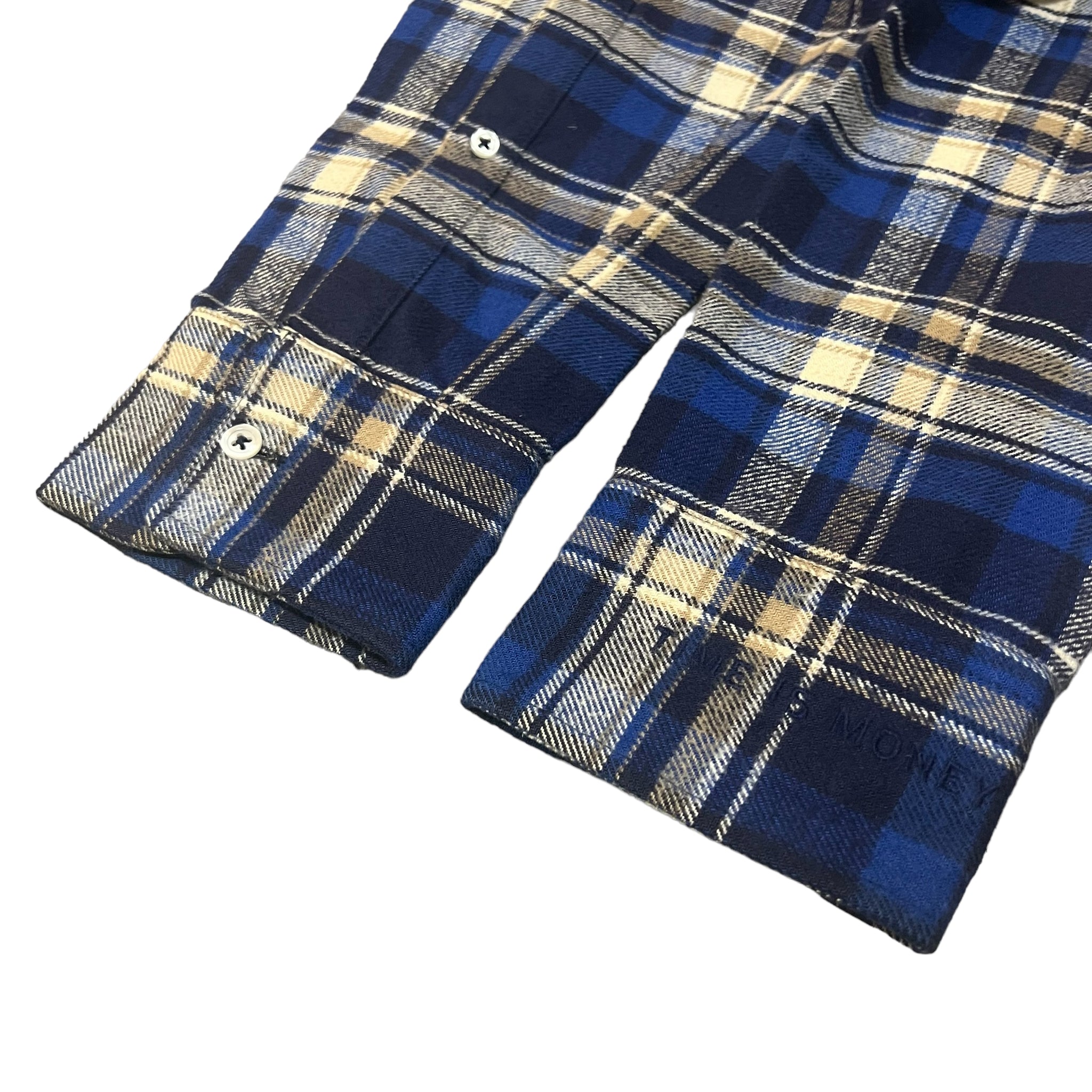 VEREMENTS 2016AW DEMNA GVASALIA TIME IS MONEY CHECK SHIRT