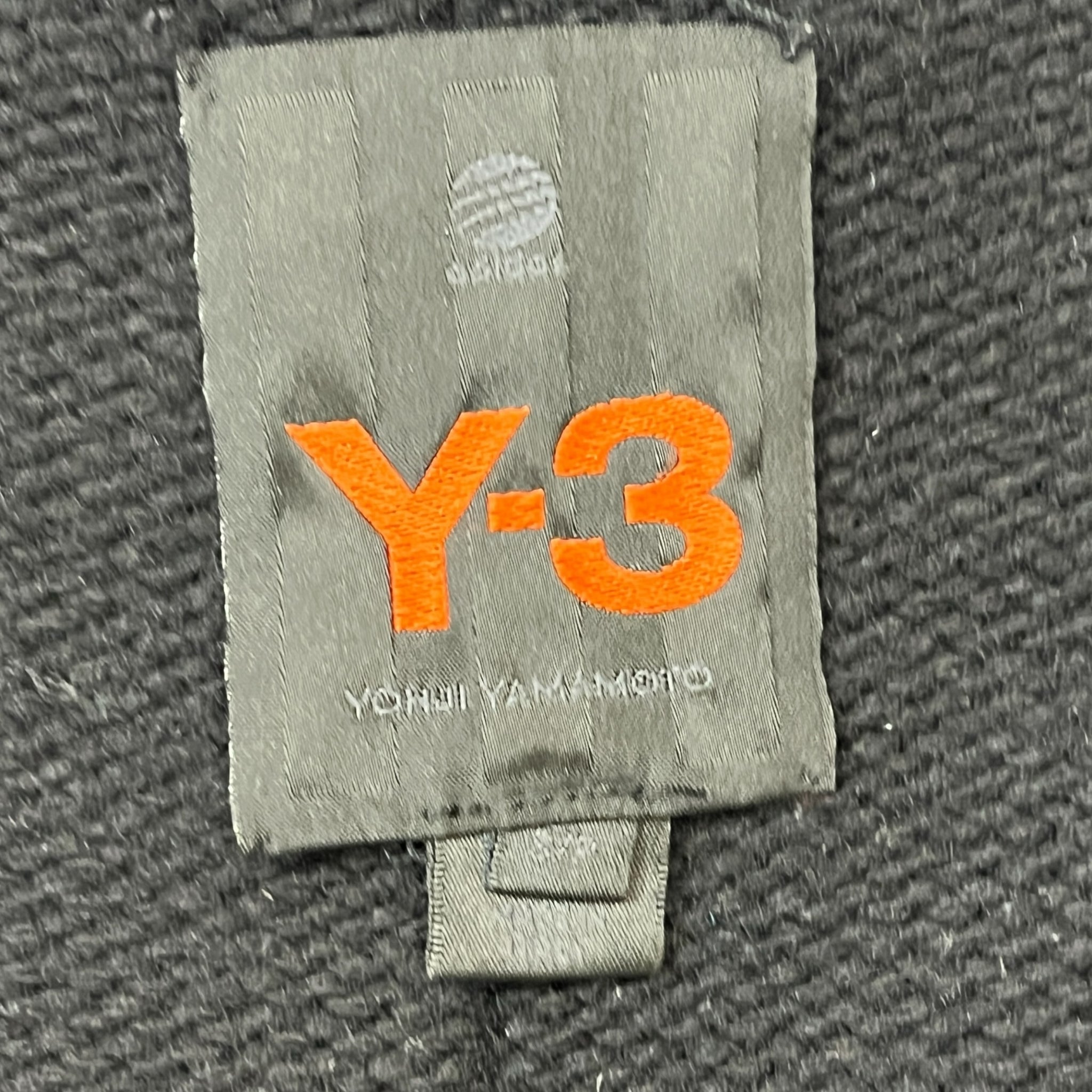 Y-3 YOHJI YAMAMOTO × ADIDAS 2005AW Back Logo Merino Wool Knit Zip-Up Parka