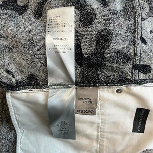 Dior Homme × Peter Doig 2021AW Deep Blue Camouflage Jeans