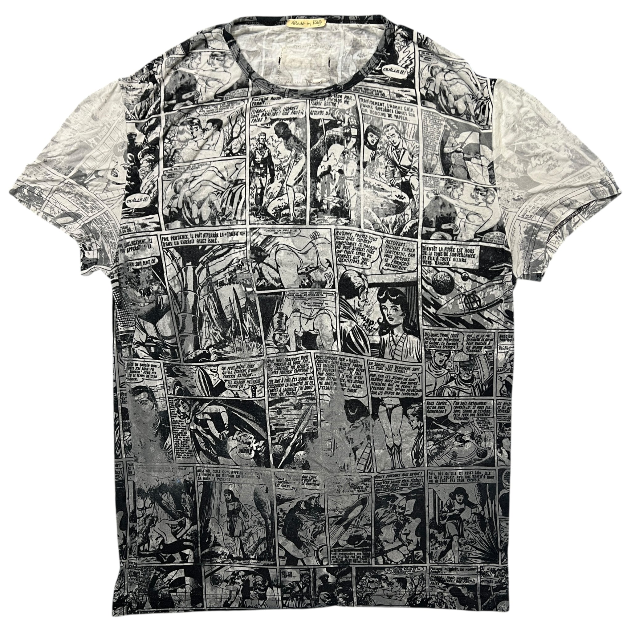 Jean Paul GAULTIER 1995 Vintage Graphic Cartoon Comics Printed