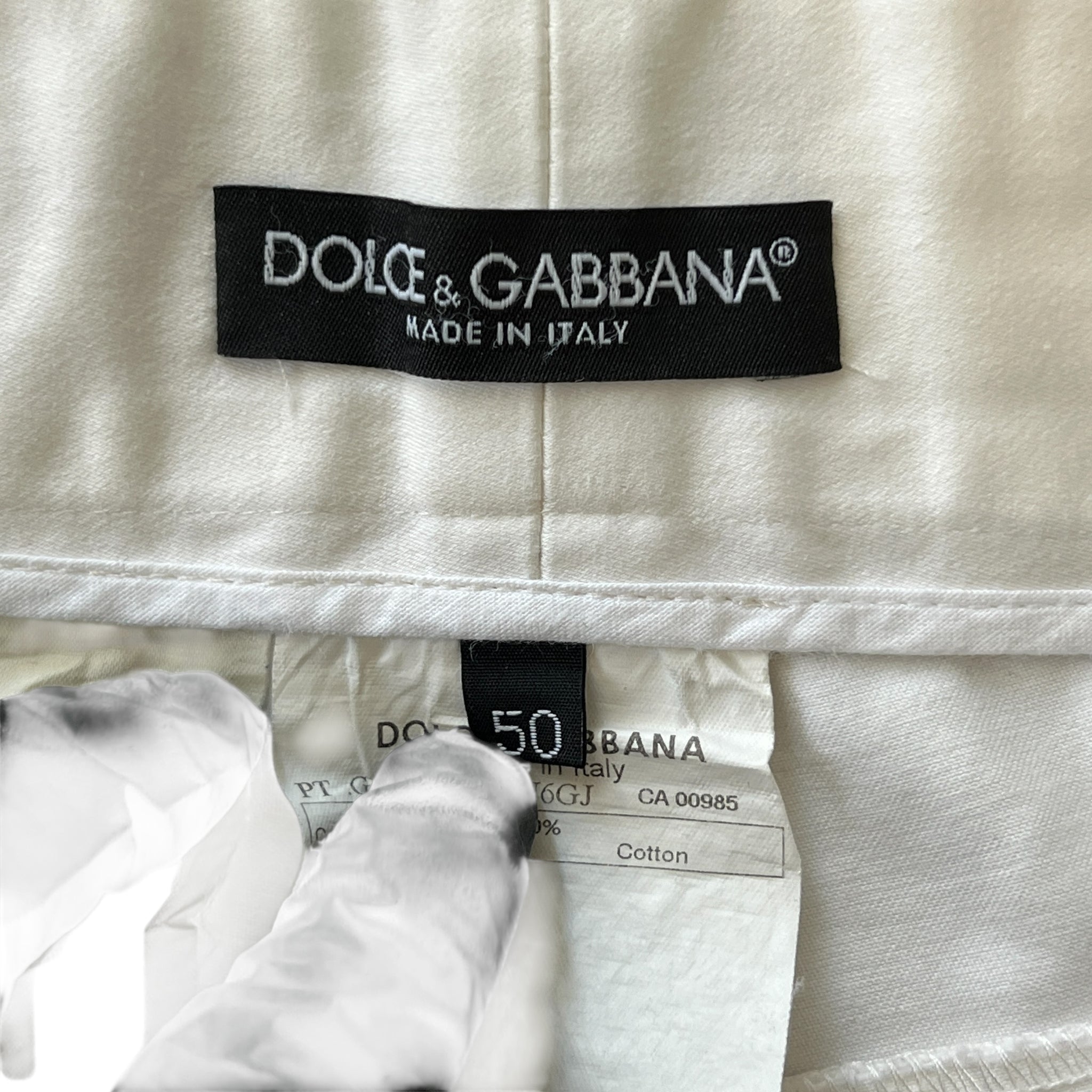 DOLCE&GABBANA Multi-Zip Cotton Biker Pants