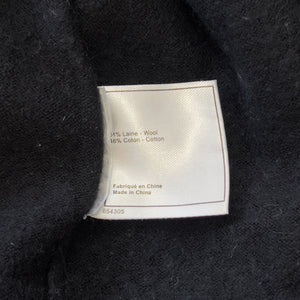 CHANEL Embroidered Logo Patch Uniform Sweater