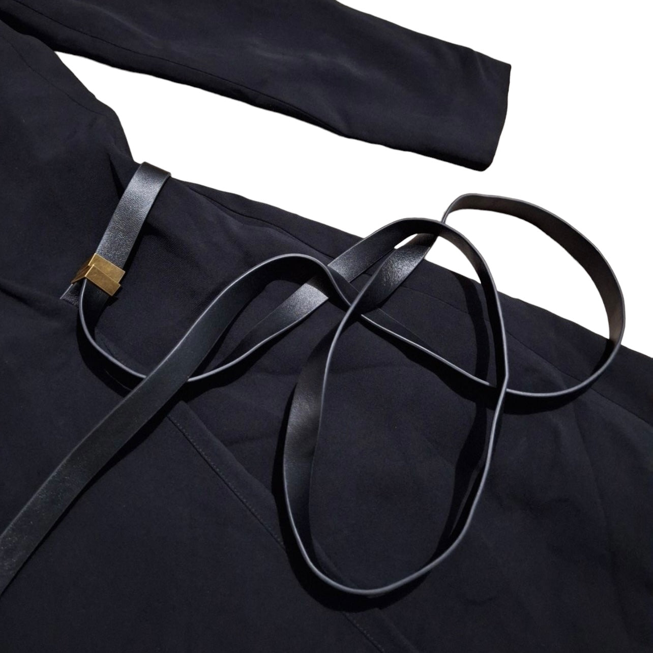 THE ROW VANA VELTED WRAP SILK DRESS