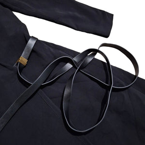 THE ROW VANA VELTED WRAP SILK DRESS