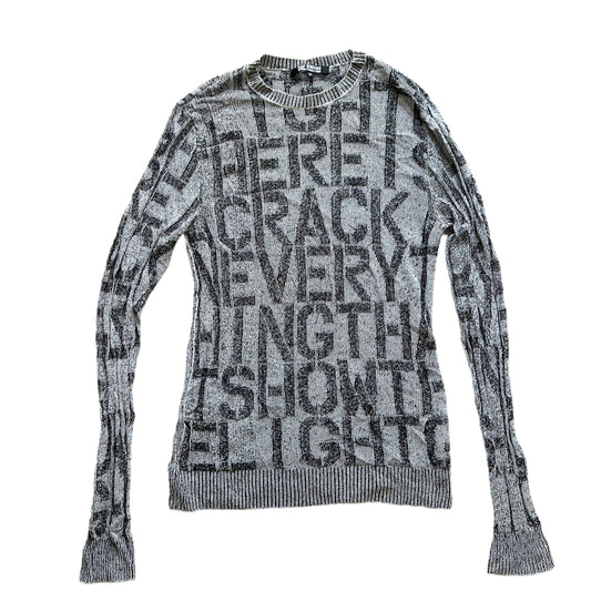 Raf Simons SS2009 Christopher Cotton Wool blend Knit Sweater