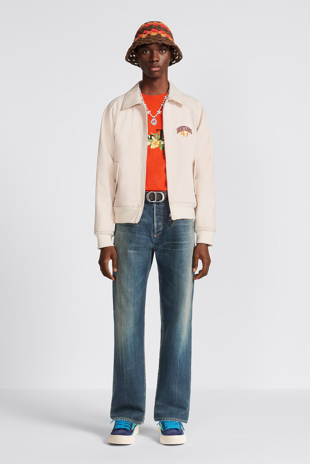 DIOR × DENIM TEARS 2023AW HEAVY COTTON TWILL BOMBER JACKET