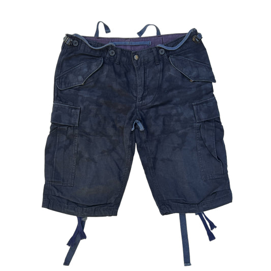 MIHARA YASUHIRO WOVEN CAMO PARACHUTE CARGO SHORTS