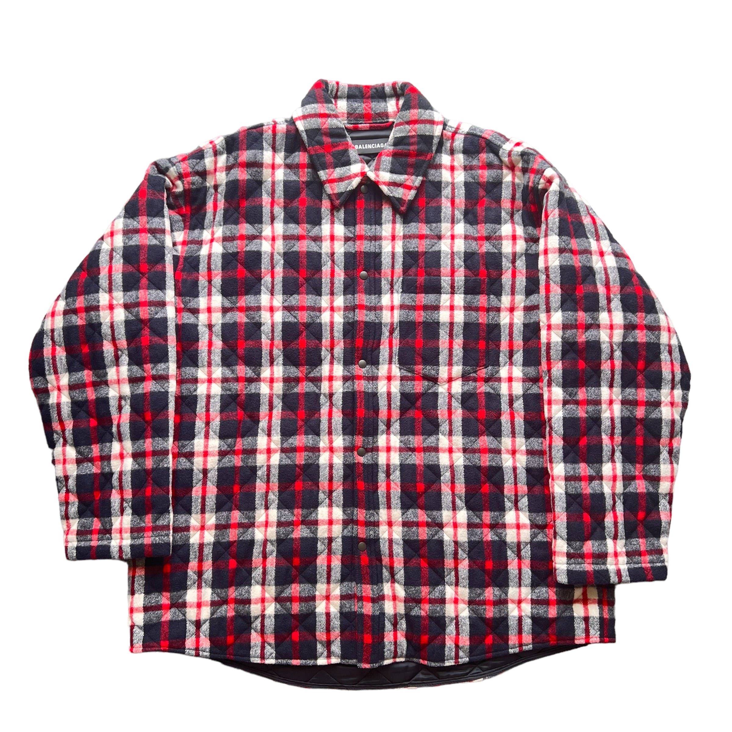 BALENCIAGA 19AW Padded Flannel Shirt Jacket – SEVENSTARCLOTHING