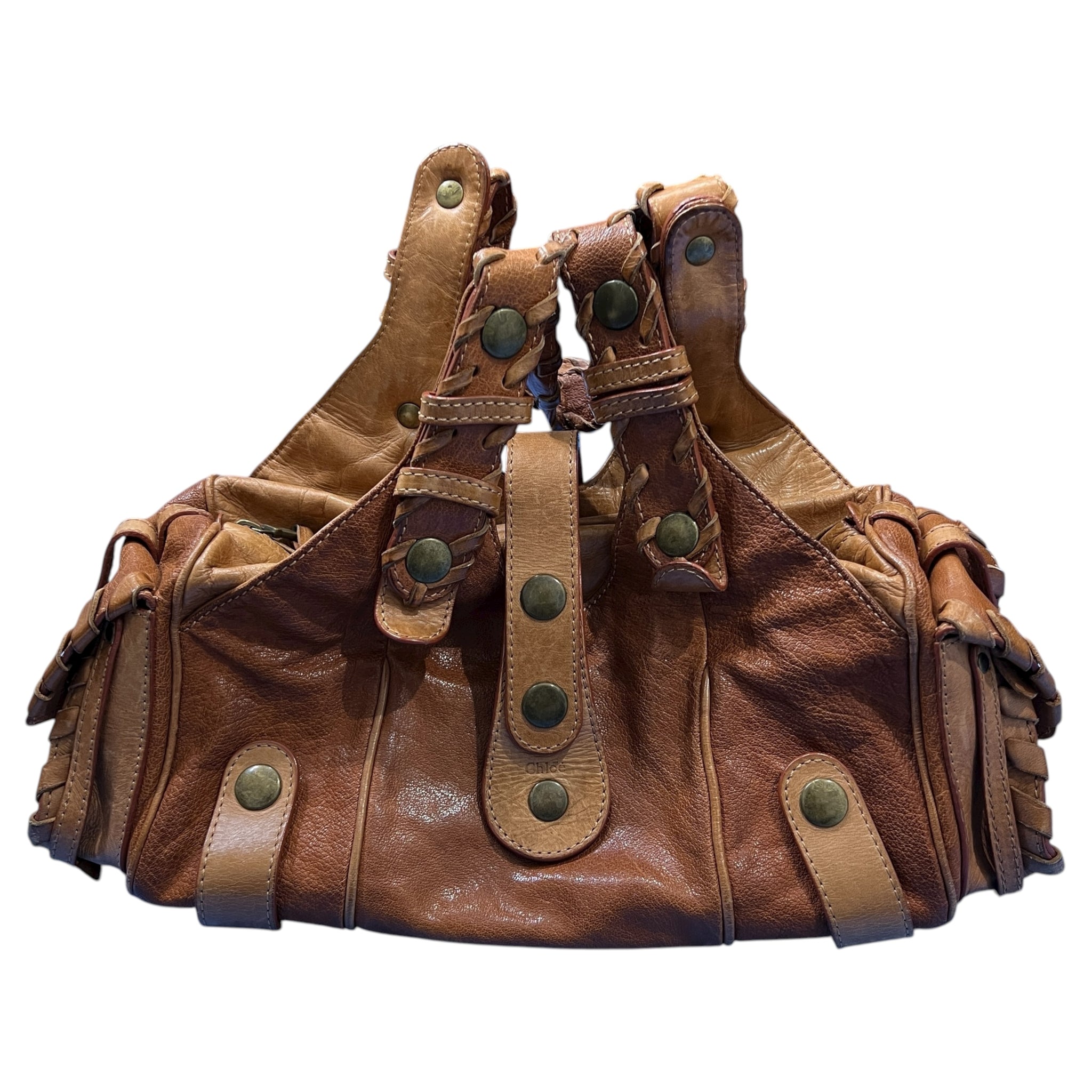 Chloé Silverado Handbag Leather Brown