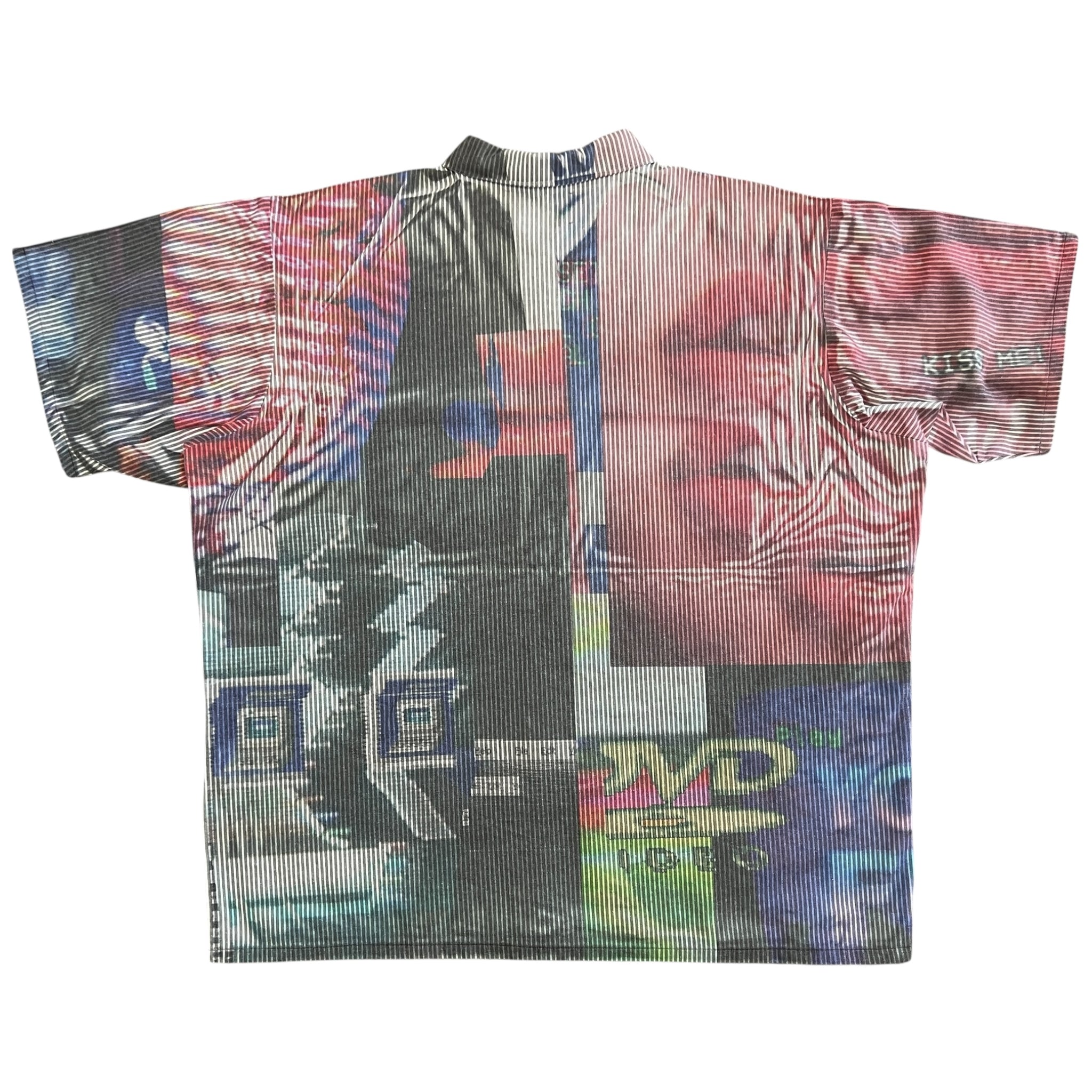 SATOSHI NAKAMOTO All-Over Print Half-Zip Shirt