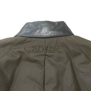 MIU MIU 2024AW Waxed Canvas Boulson Jacket