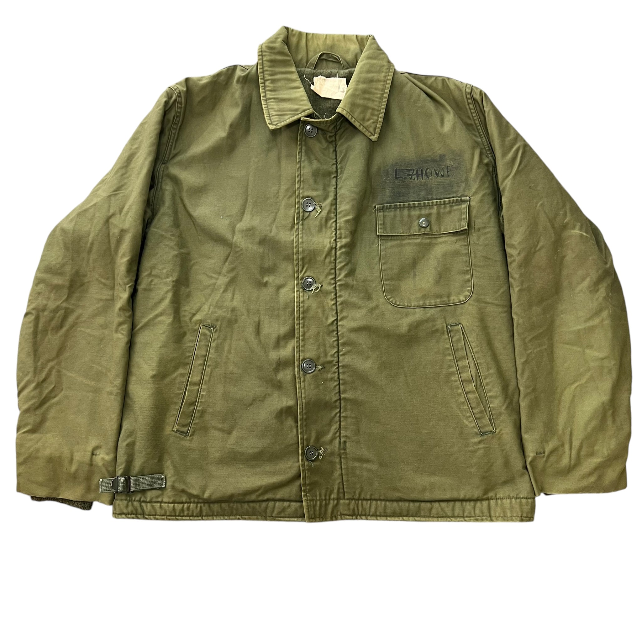 Vintage 70's "SV-631" US NAVY A-2 Deck Flight Jacket