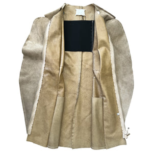 MAISON MARTIN MARGIELA 1998 Spring Summer Look39 Artisanal Flat Suede Jacket