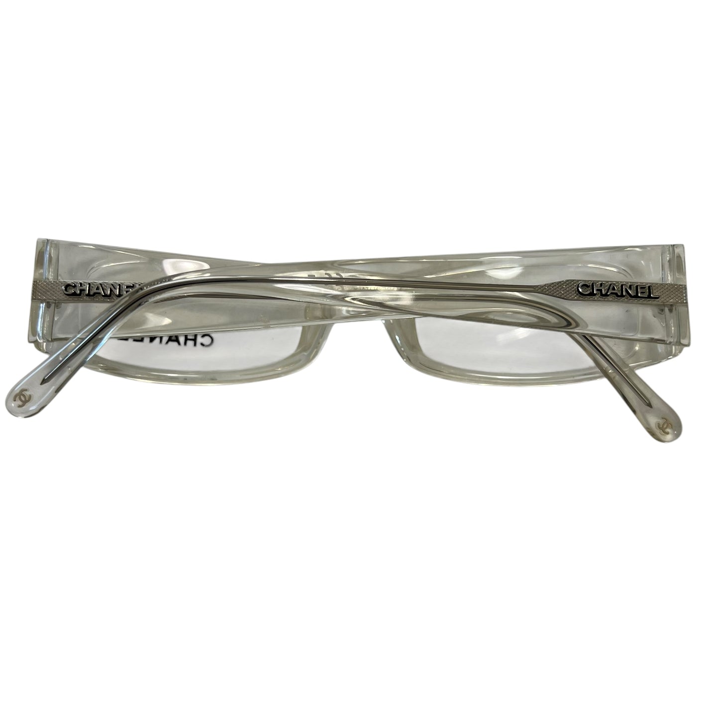 CHANEL Logo Lens Clear Glasses