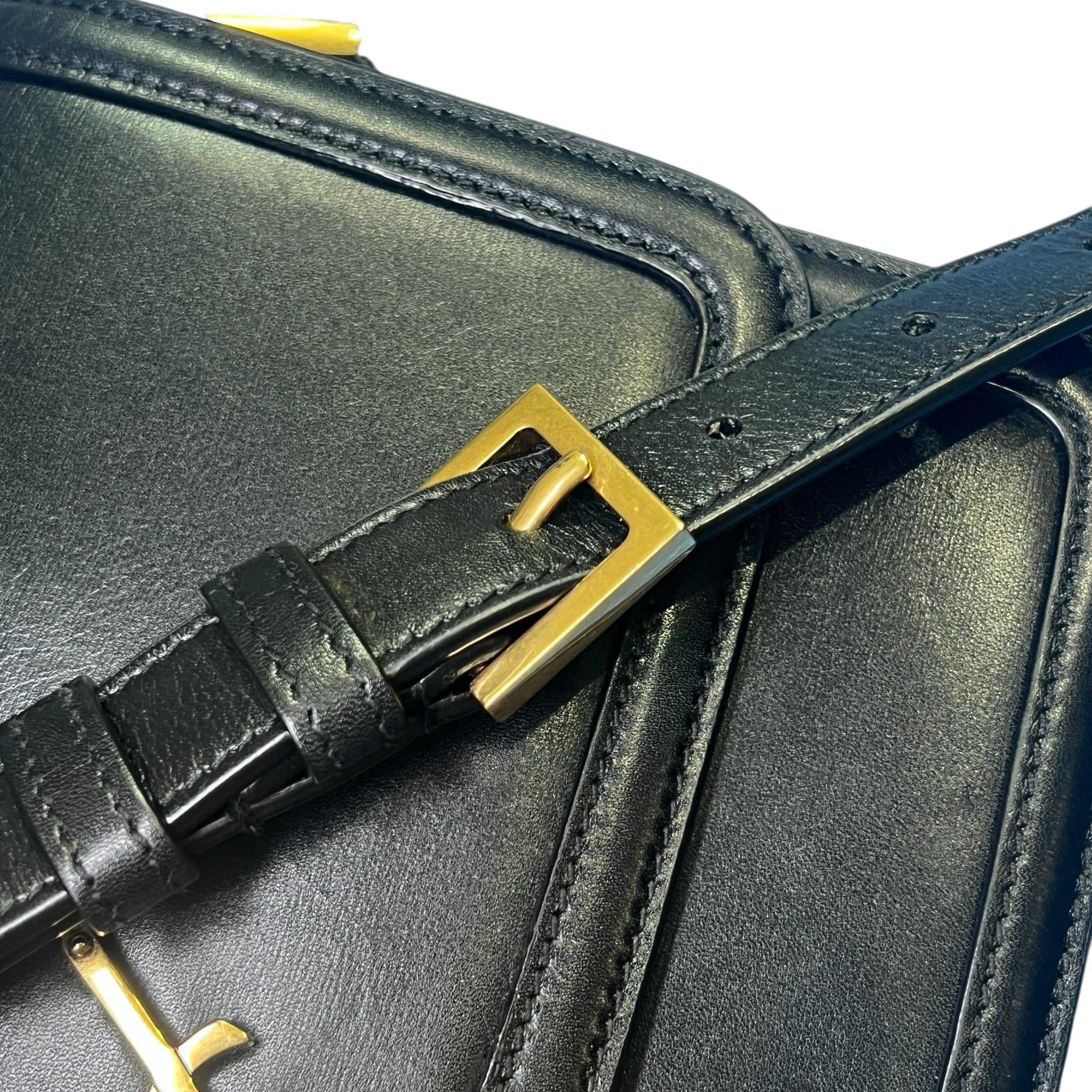 SAINT LAURENT Solferino Medium Satchel Calfskin Shoulder Bag