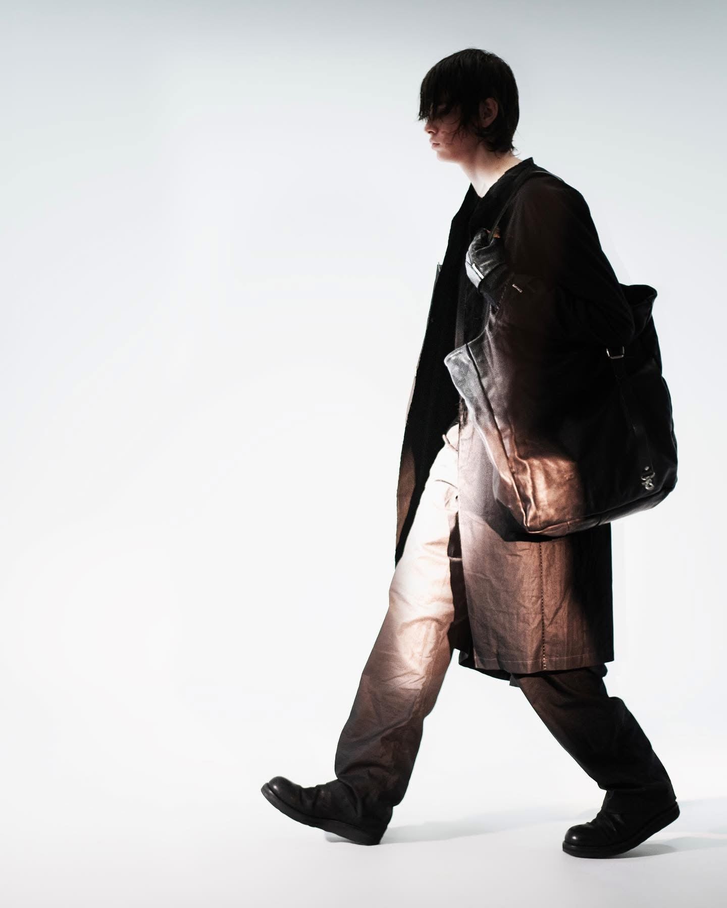 San 2024SS Single Breasted Waxed Cotton Long Coat