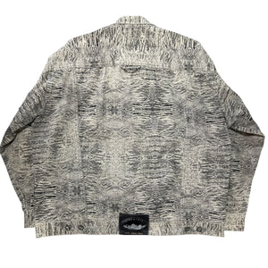 PELLE PELLE By MARC BUCHANAN 90s CROCONIM Crocodile Print Denim Jacket