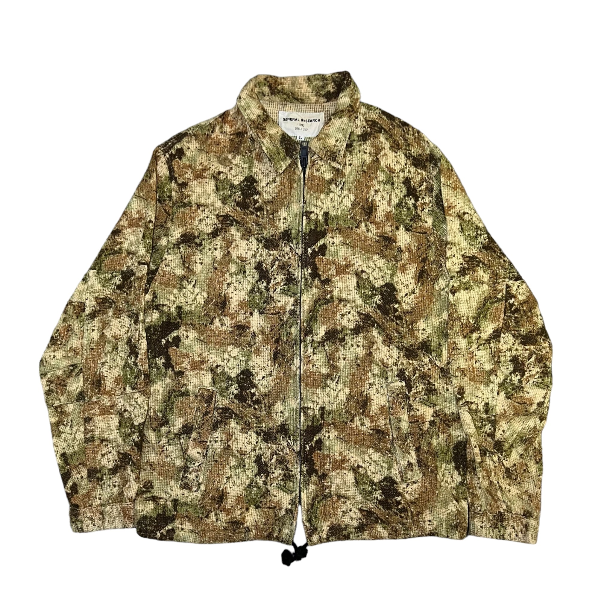 GENERAL RESEARCH 1998SS COTTON TREE CAMO SET-UP JACKET & SHORTS