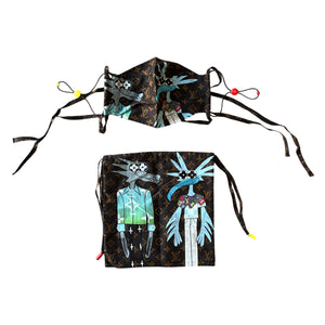 LOUIS VUITTON LV² NIGO Animated Monogram Scarf & Mask Set