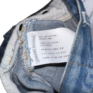 CHOME HEARTS LEVI'S Leather Cross Patch Denim Pants
