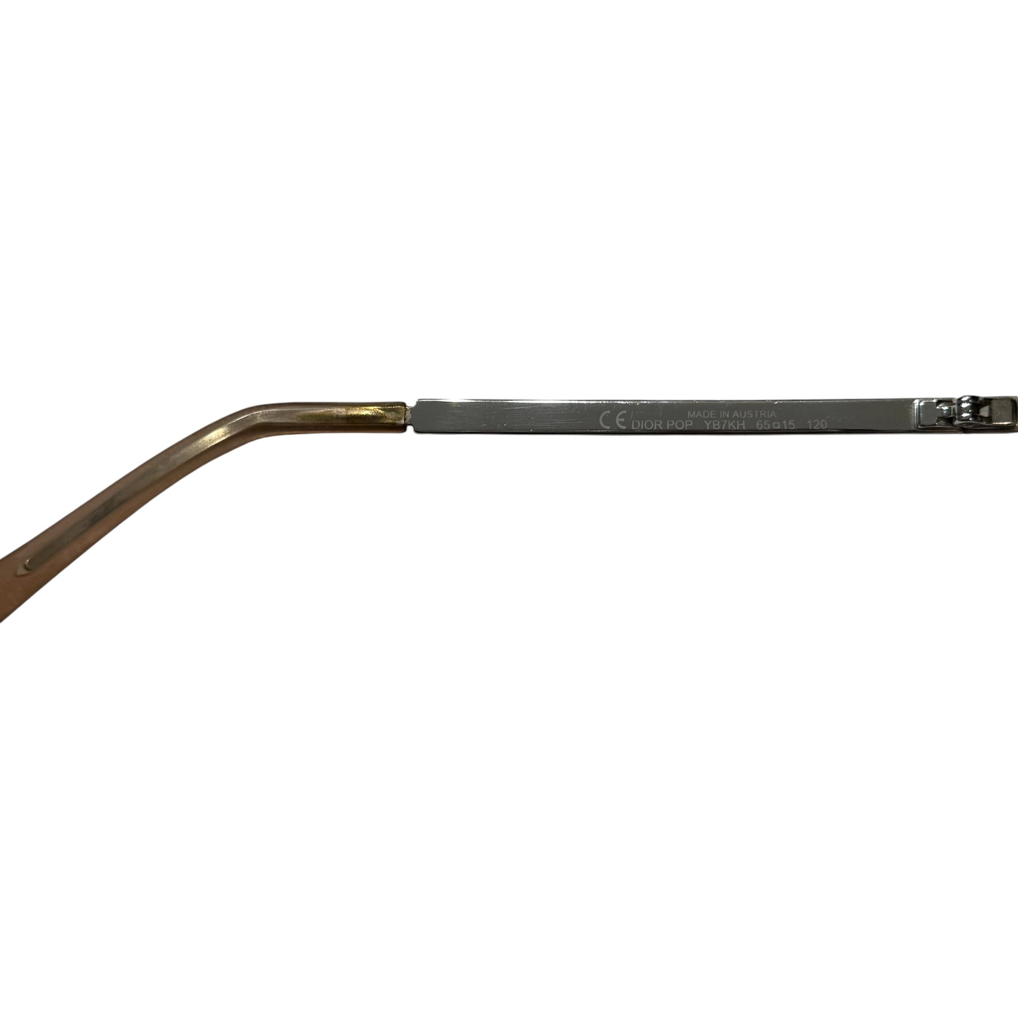 Dior 2000s × John galiano Star Motif Rimless Sunglasses