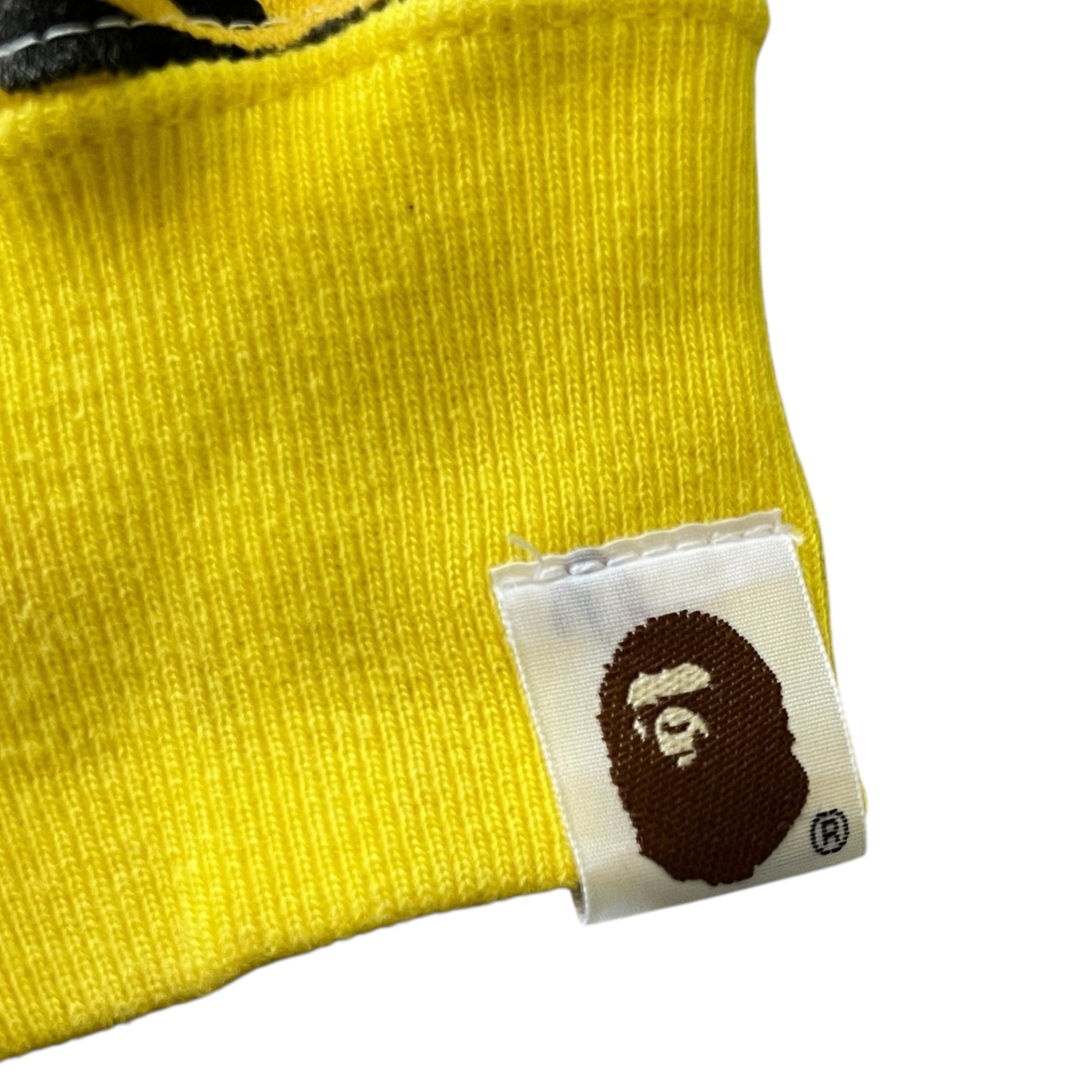 A Bathing Ape Yellow Floral Camo Full Zip Hoodie BAPE