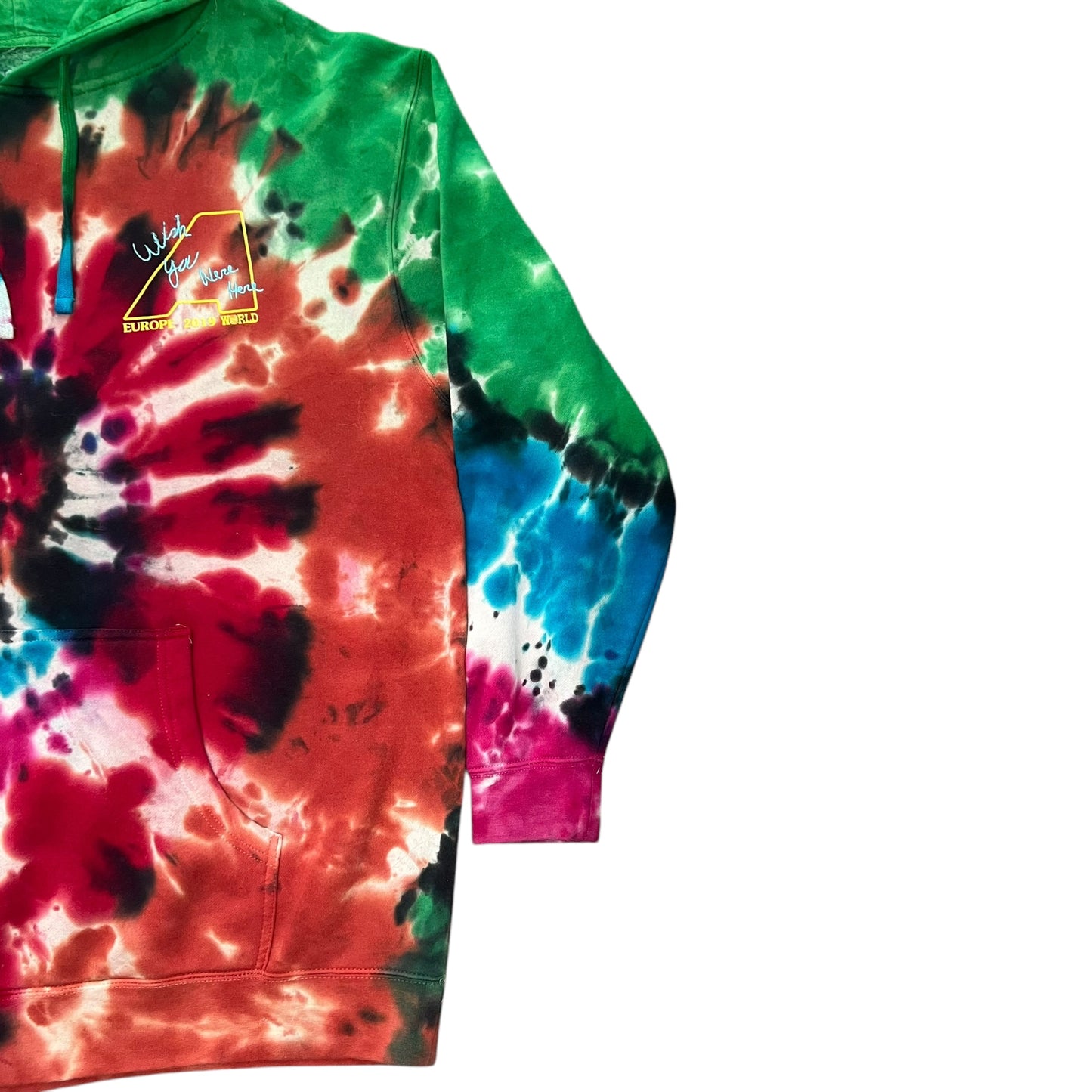 Travis Scott Astroworld Europe 2019 tour wish you were here tye-dye hoodie