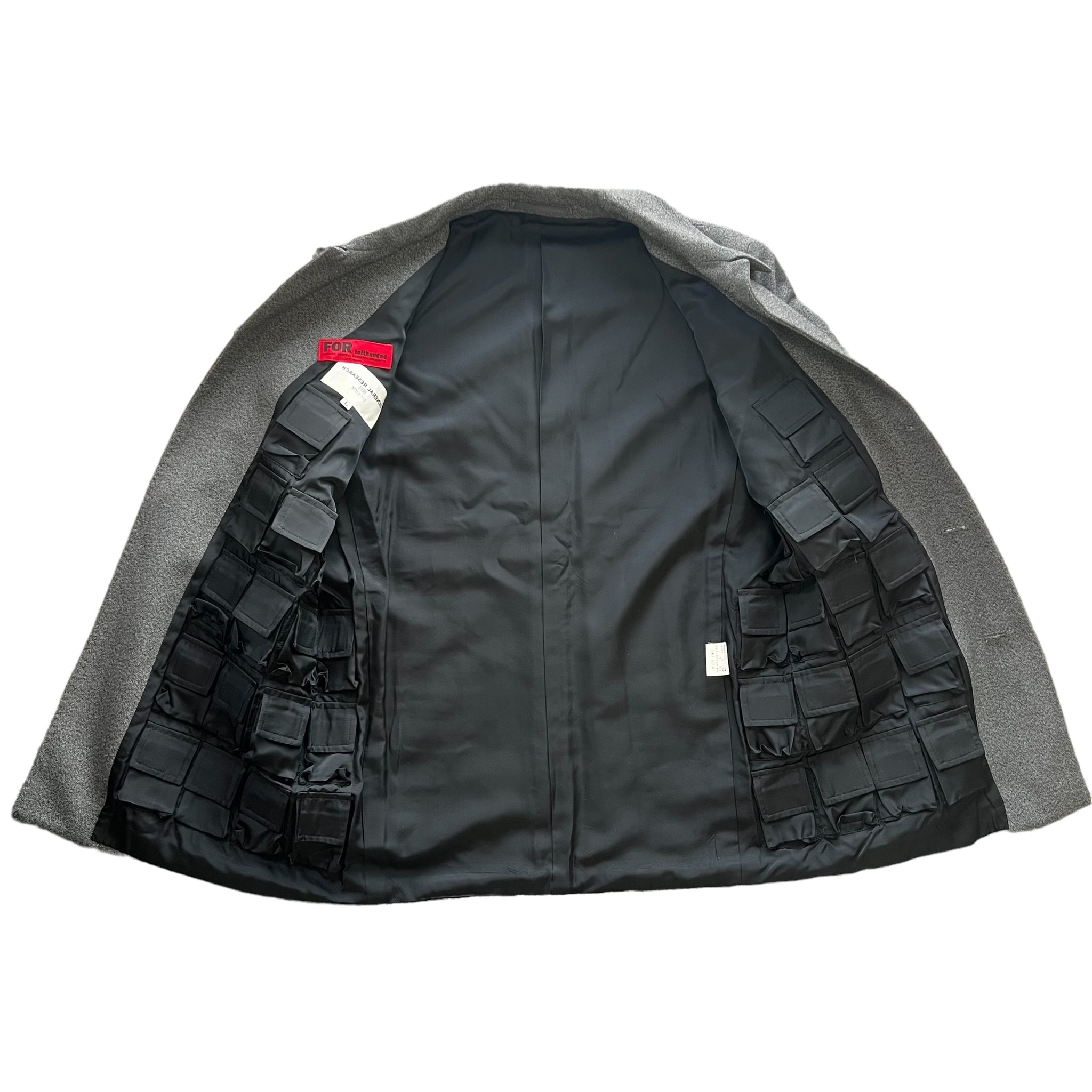 GENERAL RESEARCH FOR LEFT HANDED 1998AW PARASITE POCKET HEAVY WOOL SUITS JACKET PANTS SET