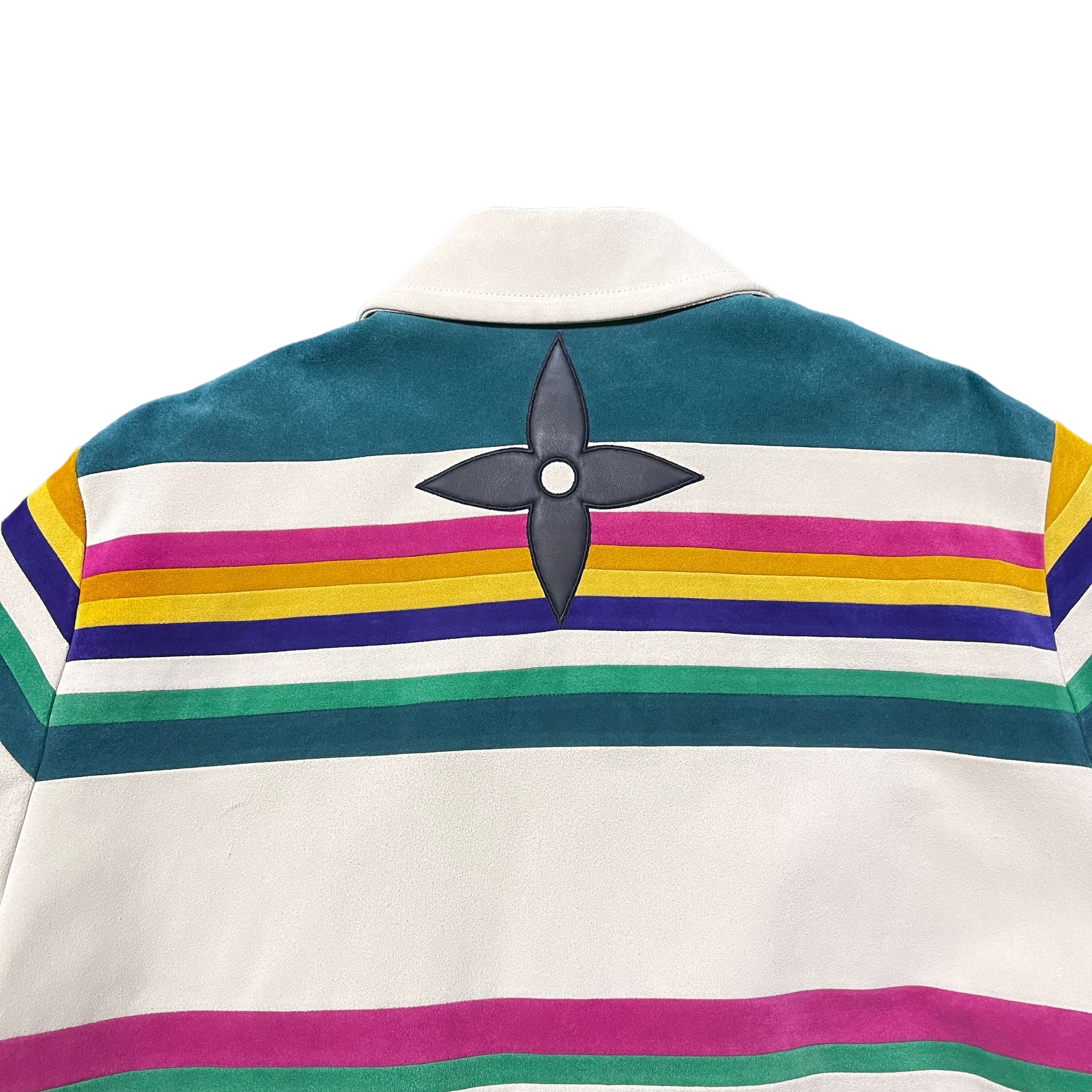 LOUIS VUITTON 2021SS NUBUCK LEATHER INTARSIA ADMIRAL JACKET VIRGIL ABLOH 