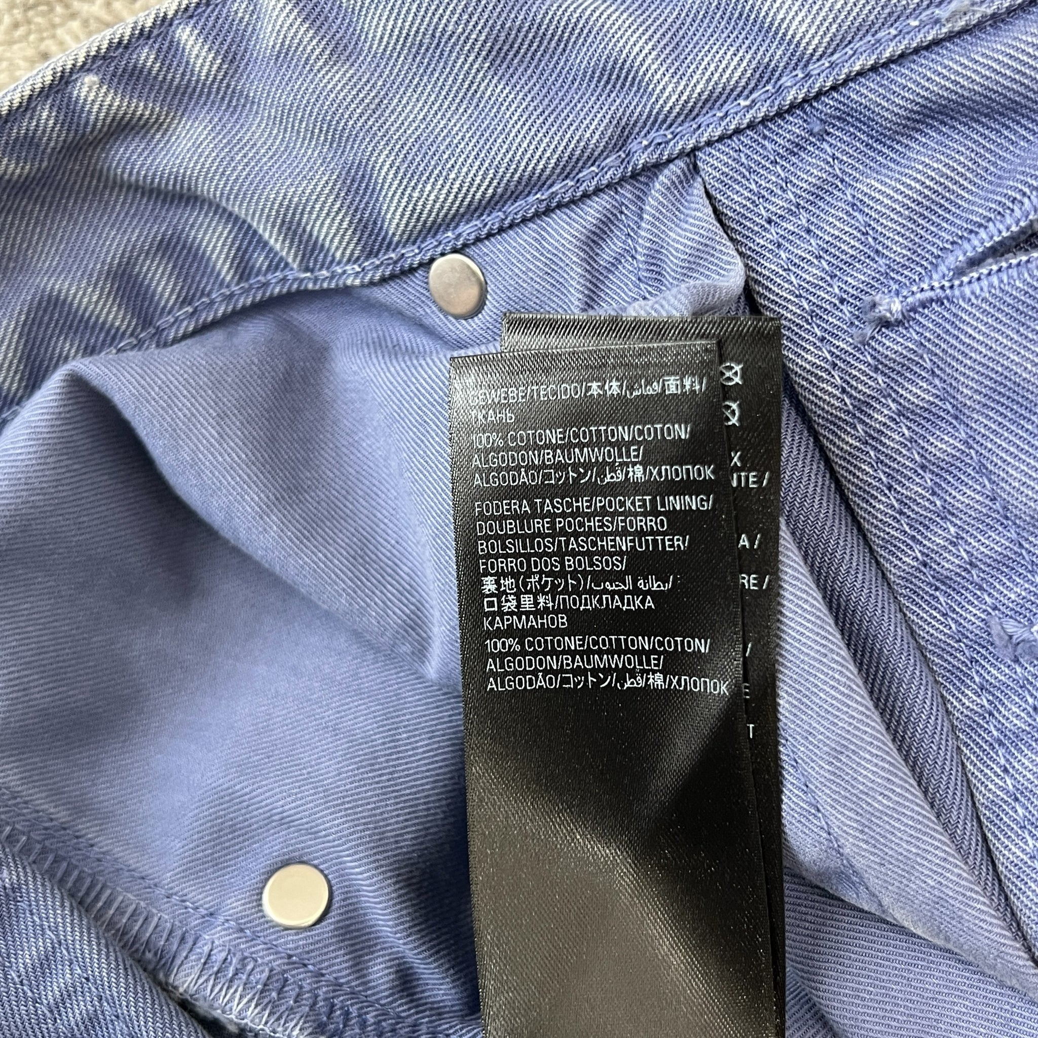 BALENCIAGA 2024AW Japan-Made Graffiti Denim