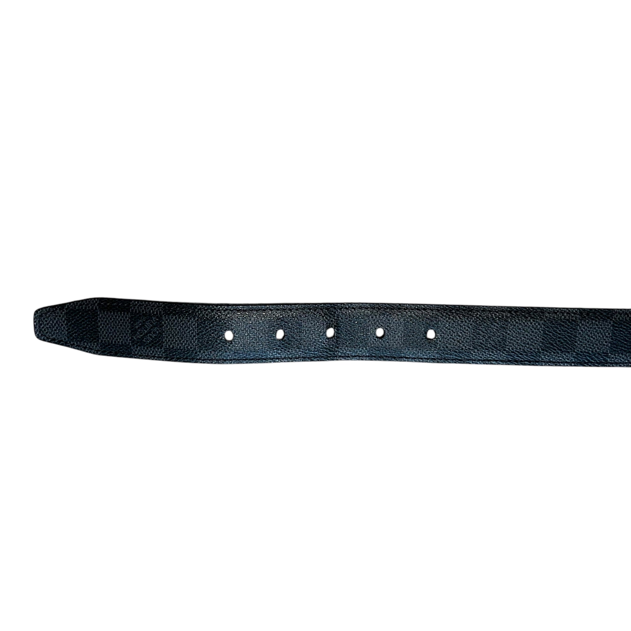 LOUIS VUITTON Ceinture Seattle Belt Damier Graphite