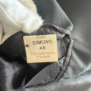 RAF SIMONS 1997 SUITS TAILORED JACKET and PANTS SET UP