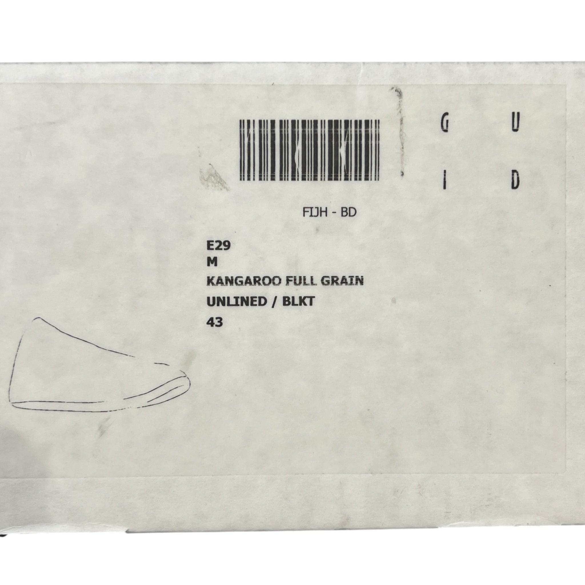 RUGGERO GUIDI E29 Kangaroo Full Grain Ulined Leathei Mule