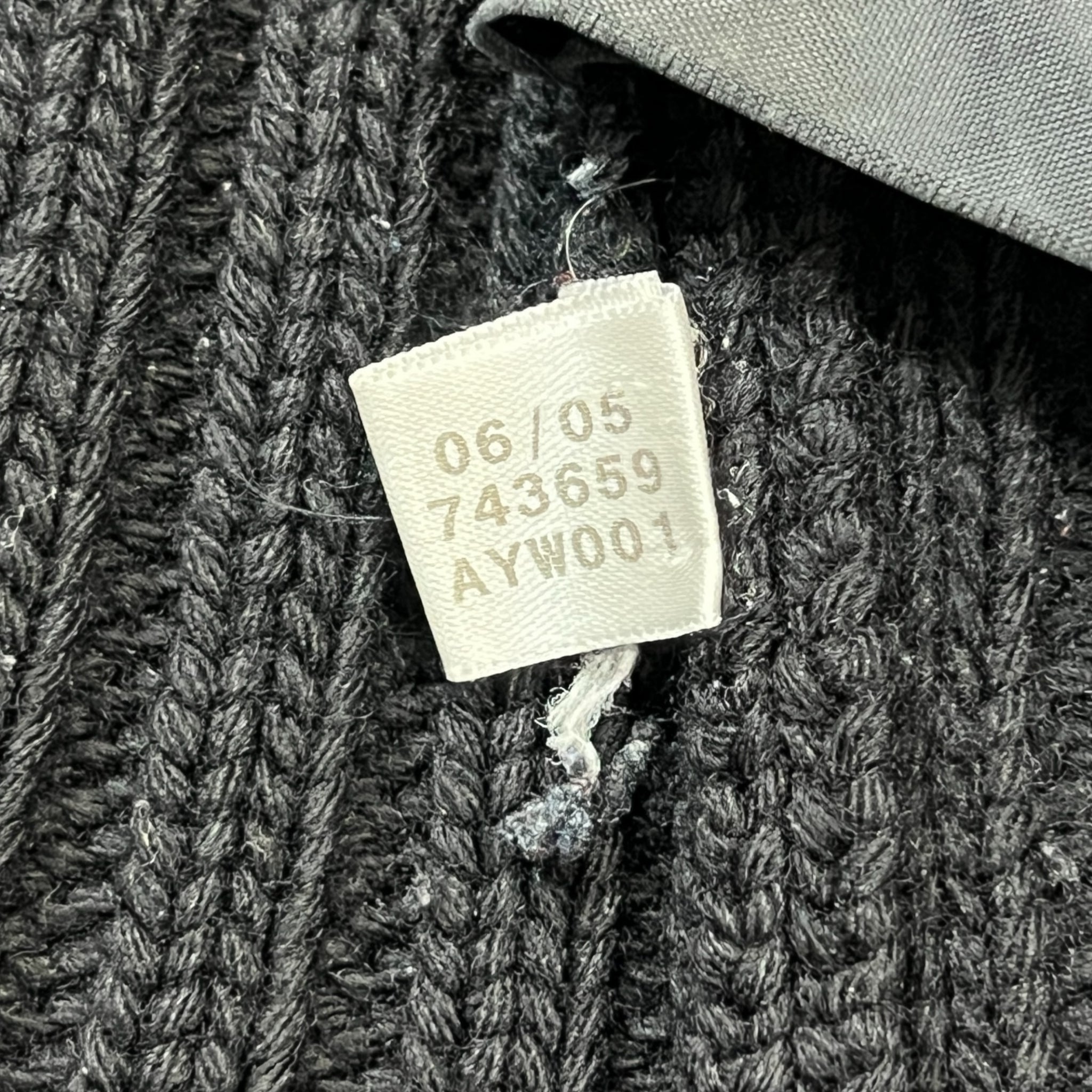 Y-3 YOHJI YAMAMOTO × ADIDAS 2005AW Back Logo Merino Wool Knit Zip-Up Parka