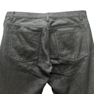COMME DES GARCONS HOMME PLUS 2012AW GLITTER WOOL BLACK SILVER TROUSERS