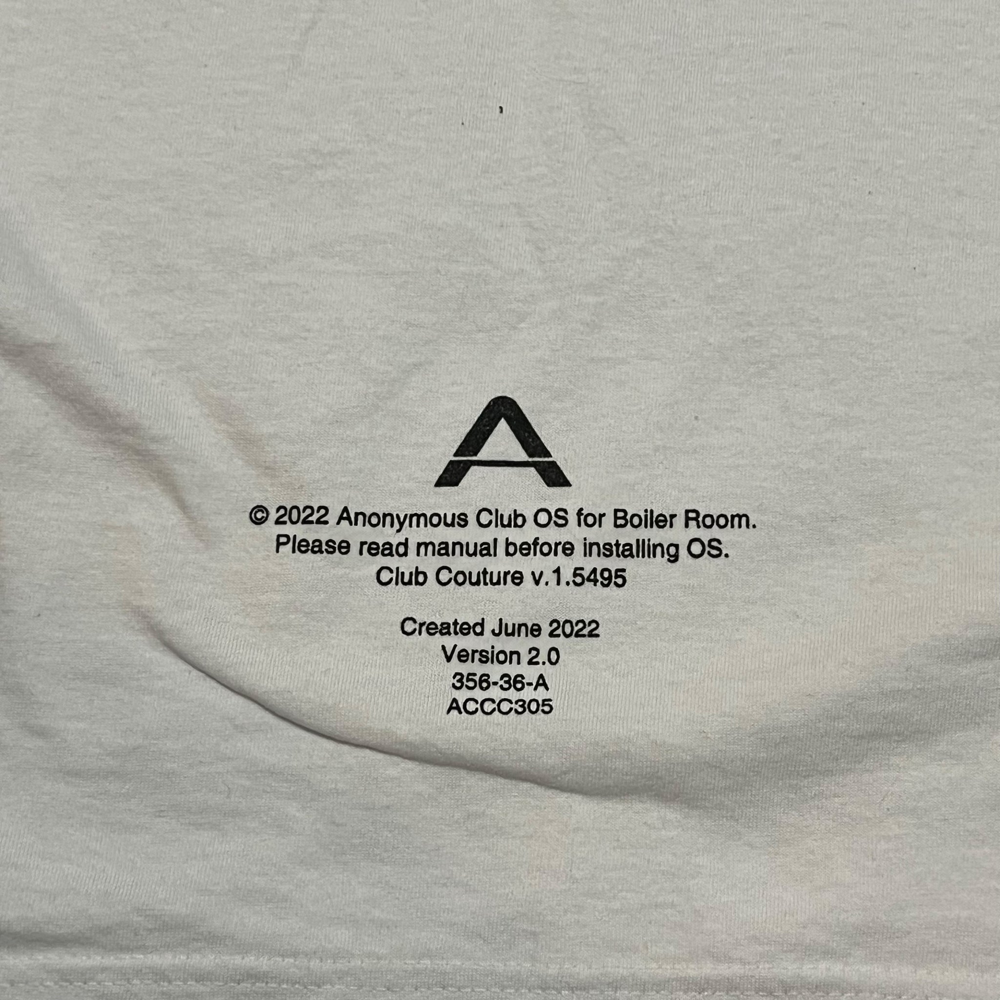 ANONYMOUS Club × Boiler Room Couture T-Shirts